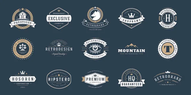 设计勋章标志素材