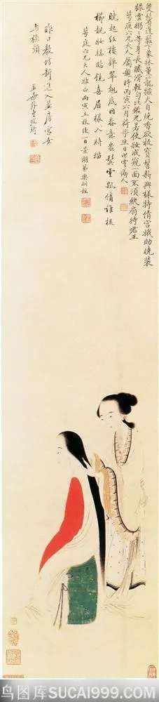 人物篇-宫女与梳头