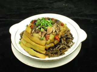 2840干豆角蒸茄子