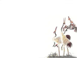 古风鹤鸣梅花畔