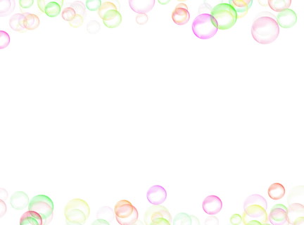 彩色泡泡装饰框