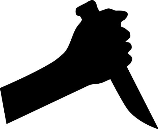 刀在 hande siluet PNG 图像免抠(800x654)