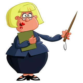 眼镜女老师上课卡通少儿兴趣班素材