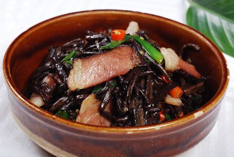 CXC02295蕨菜炒腊肉