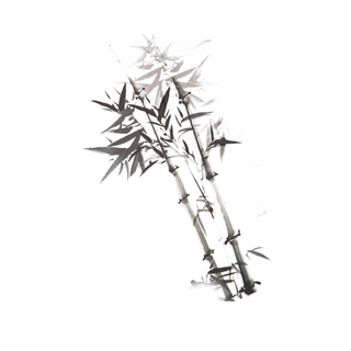 竹子水墨画中国风国画墨水书法竹子画