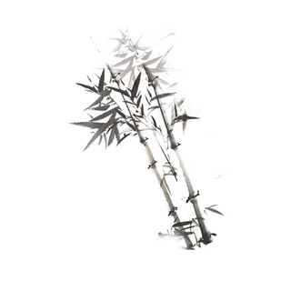 竹子水墨画中国风国画墨水书法竹子画