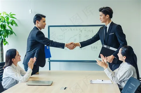 职场商务团队合作素材图