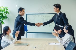 职场商务团队合作素材图