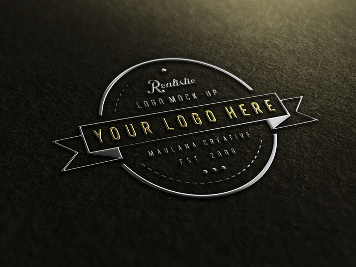 LOGO样机展示效果psd模版下载