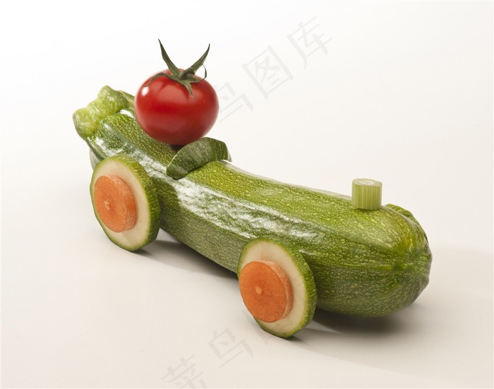 蔬菜形状组合摄影高清图片