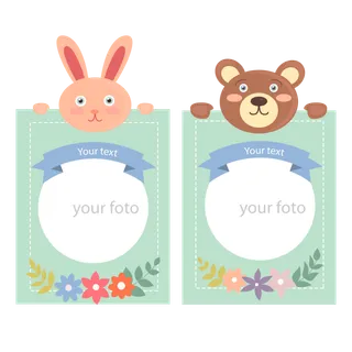 兔子风格便签兔年