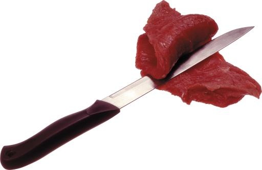 肉和刀PNG图片免抠