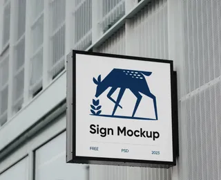 户外墙面广告立牌 方形招牌 奶茶店咖啡店招牌