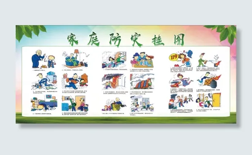 家庭防灾挂图