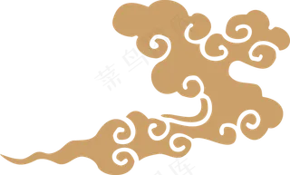 中式传统祥云中国风古典水纹吉祥图案免抠