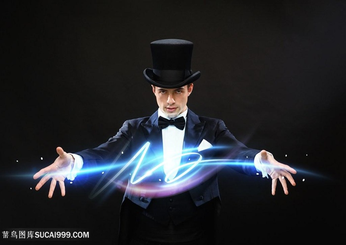 魔术师进行精彩展示高清图片