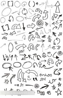 手绘字体图形图标