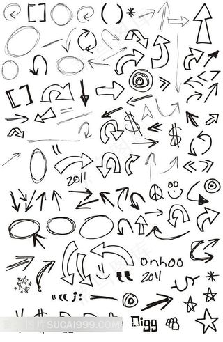 手绘字体图形图标