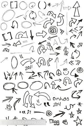 手绘字体图形图标