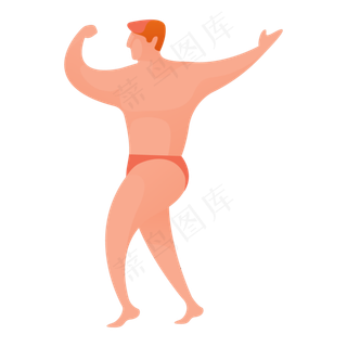 健美人物免抠图