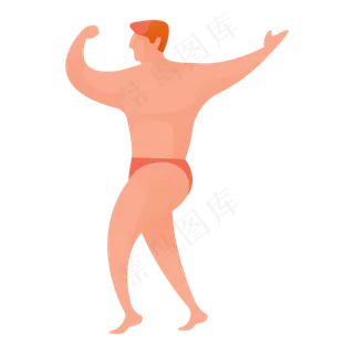 健美人物免抠图