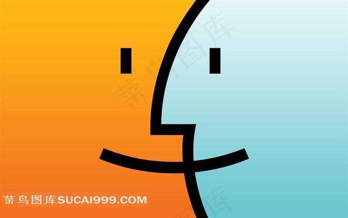 两个笑脸组成的艺术图片