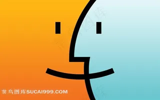 两个笑脸组成的艺术图片