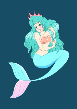 蓝绿色调美人鱼18