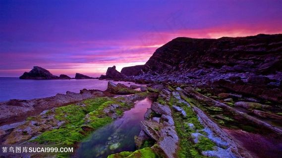 湖畔山脉美景壁纸