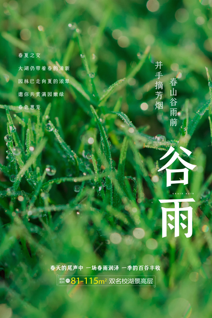 谷雨海报二十四节气谷雨广告