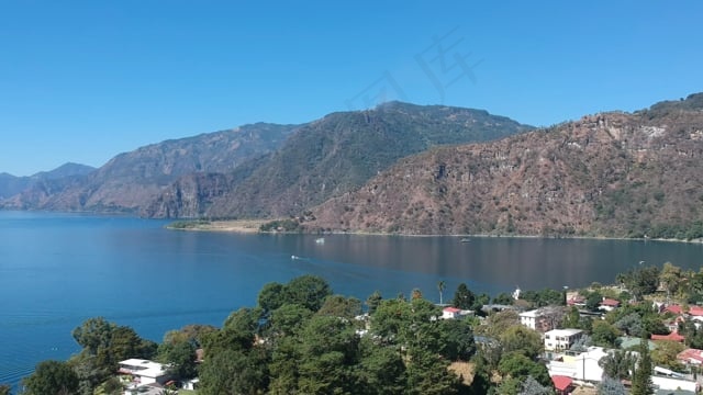 湖, 阿蒂特兰, 危地马拉, 火山, 索洛拉