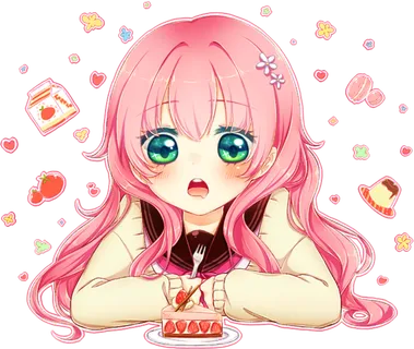 卡通女孩简笔素材