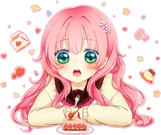 卡通女孩简笔素材