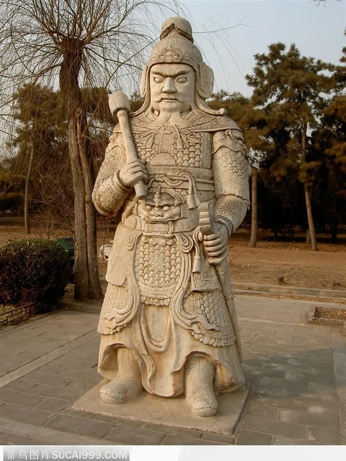 明十三陵神道_石像生_武将