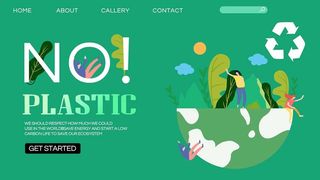 英文环保宣传海报PSD模板