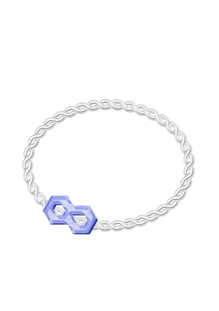 蓝色银色手绘珠宝手链免抠