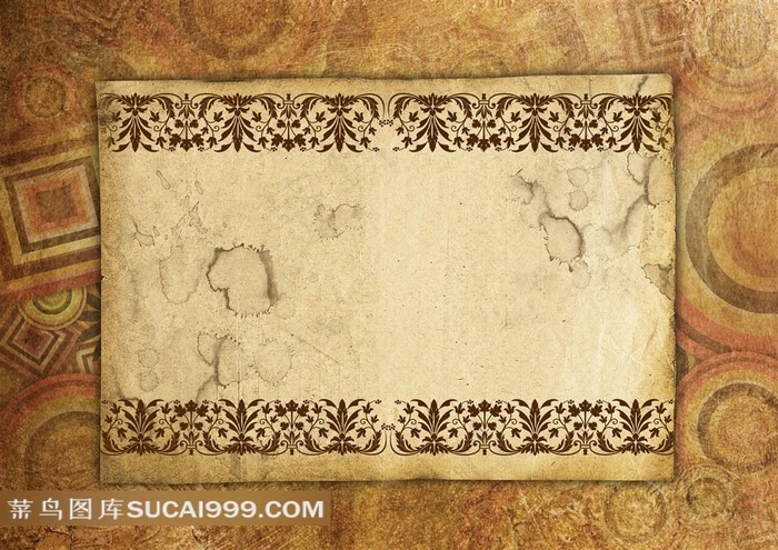 古老的古典花纹背景图片下载