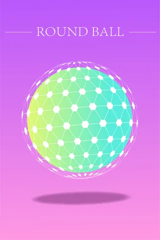 彩色简约梦幻小球