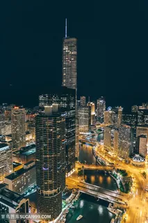 华丽城市夜景高清图片