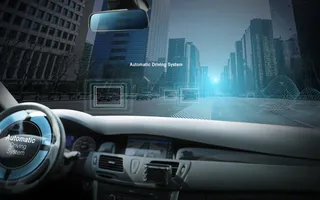 未来自动驾驶海报PSD分层素材