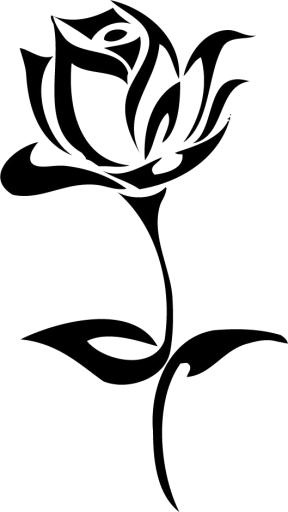 纹身玫瑰 PNG免抠(529x938)