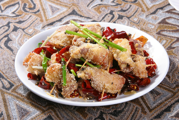 香辣爆咸肉-福源菜馆