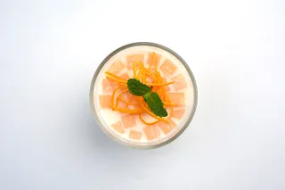 处暑小清新橙色柚子甜品