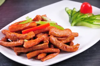 烧汁茶树菇炒爽肉32