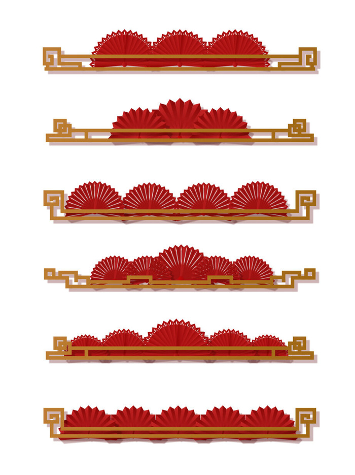 国潮风中式中国古典标题文字文本框边框标题框AI矢量设计素材模板