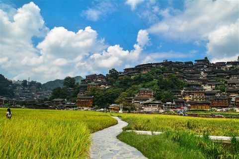 贵州西江千户苗寨风景 贵州西江千户苗寨风景