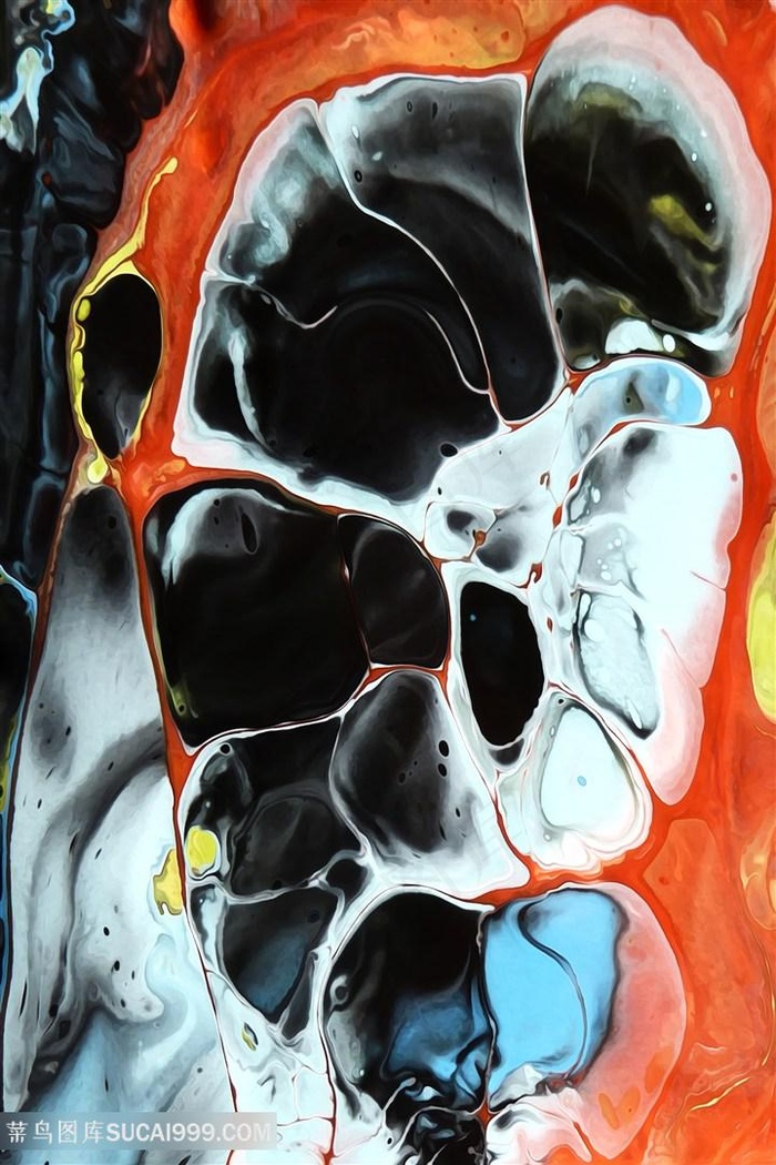 水彩时尚抽象油画