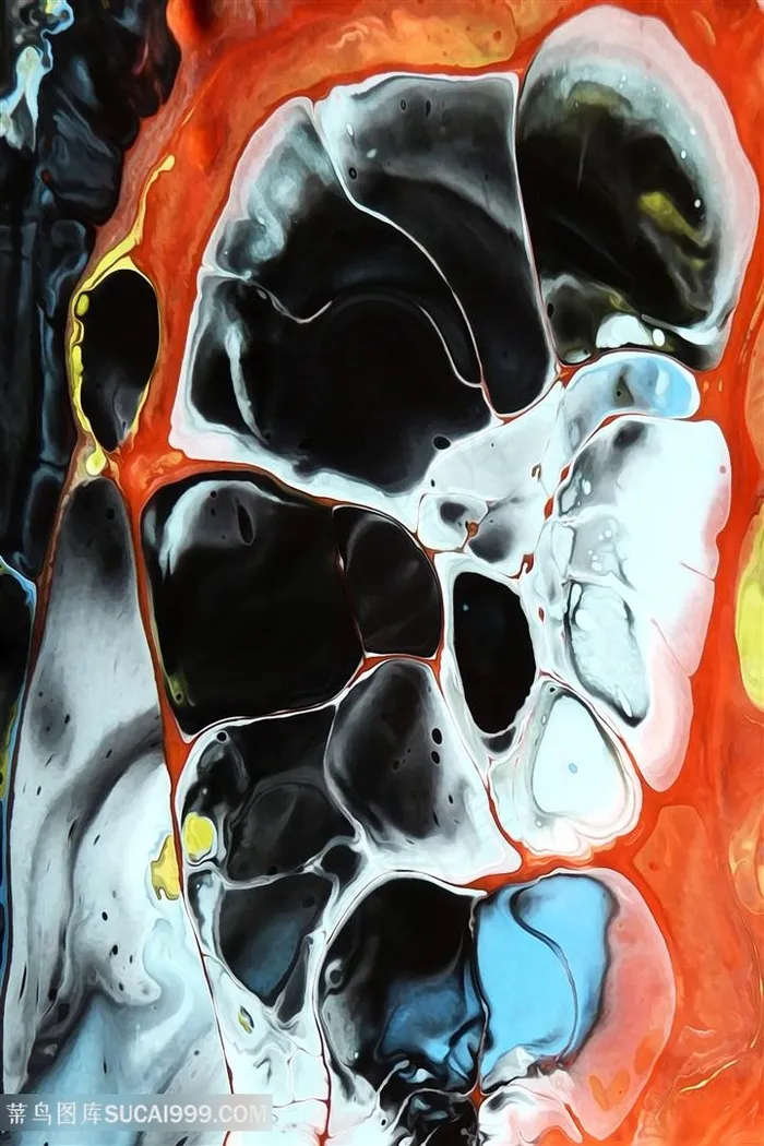 水彩时尚抽象油画