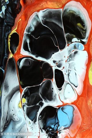 水彩时尚抽象油画