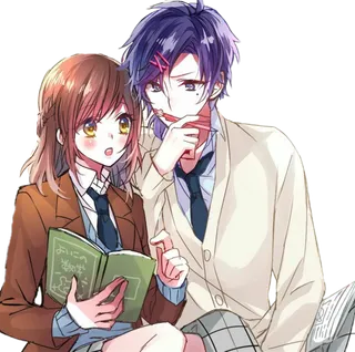 卡通男女素材简笔